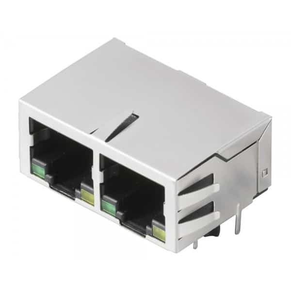 RJ45 twin socket connector product image